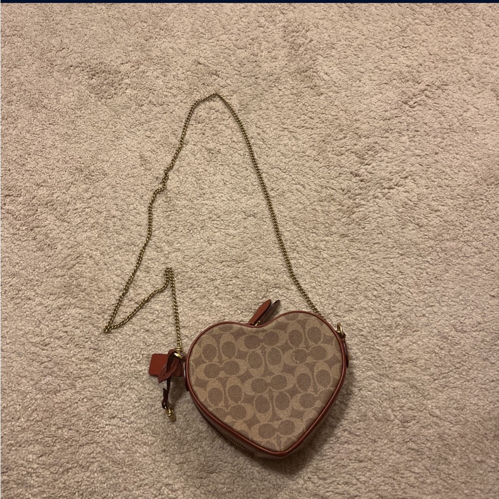 Coach Signature Heart Crossbody
